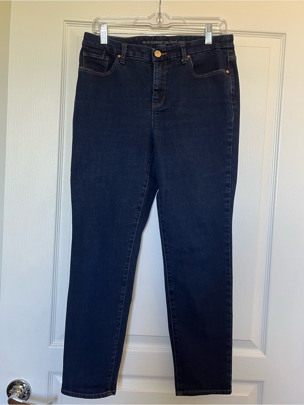 Chico's Dark Blue Skinny Ankle Length Jeans